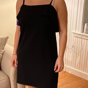 Black Strappy Shift Dress